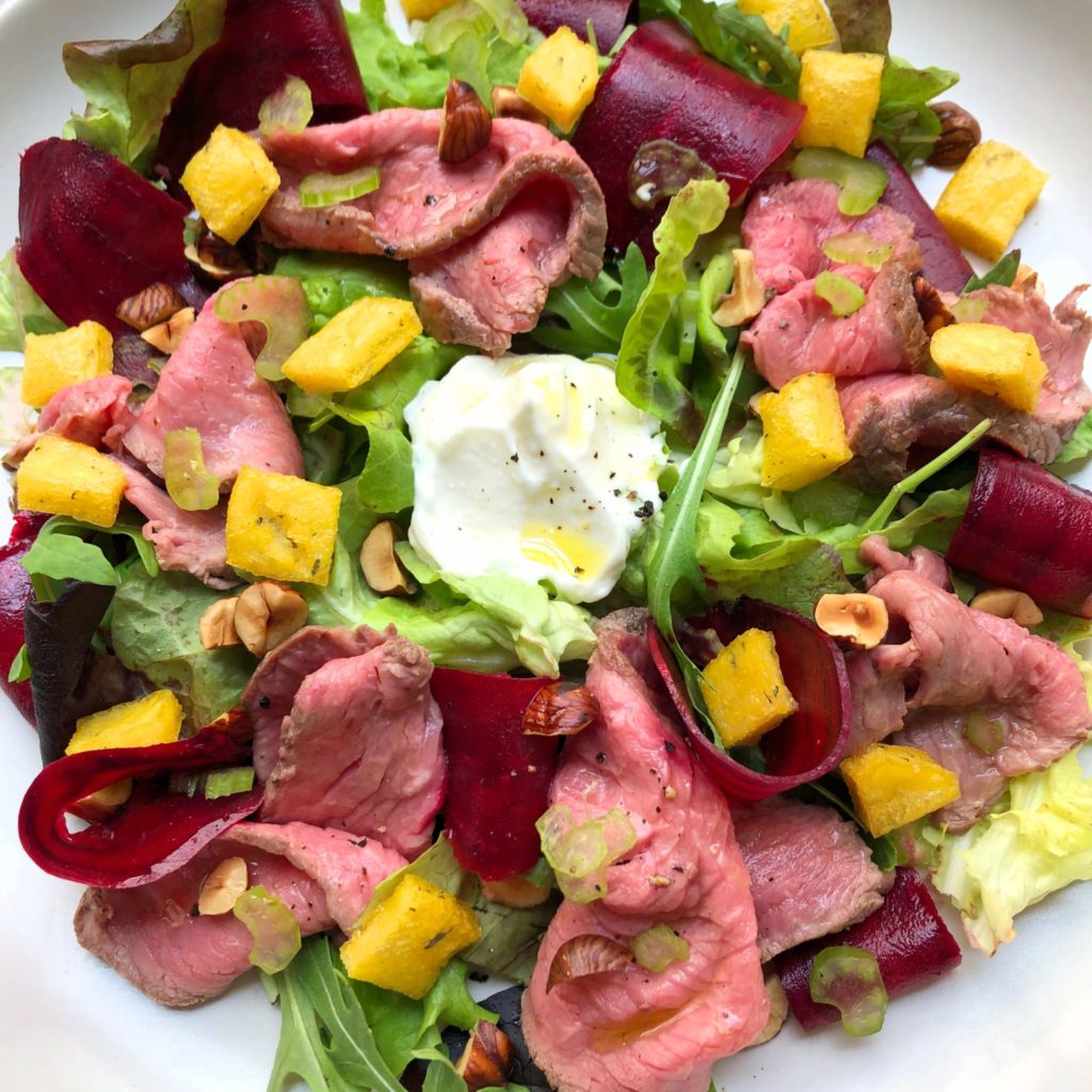 Roast + beet salad