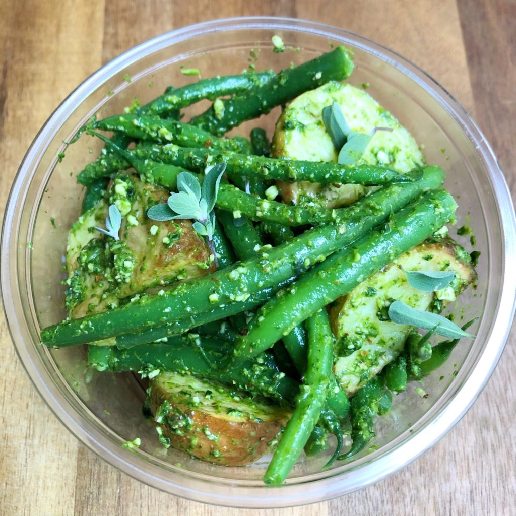 Patate + fagiolini + pesto - 200g