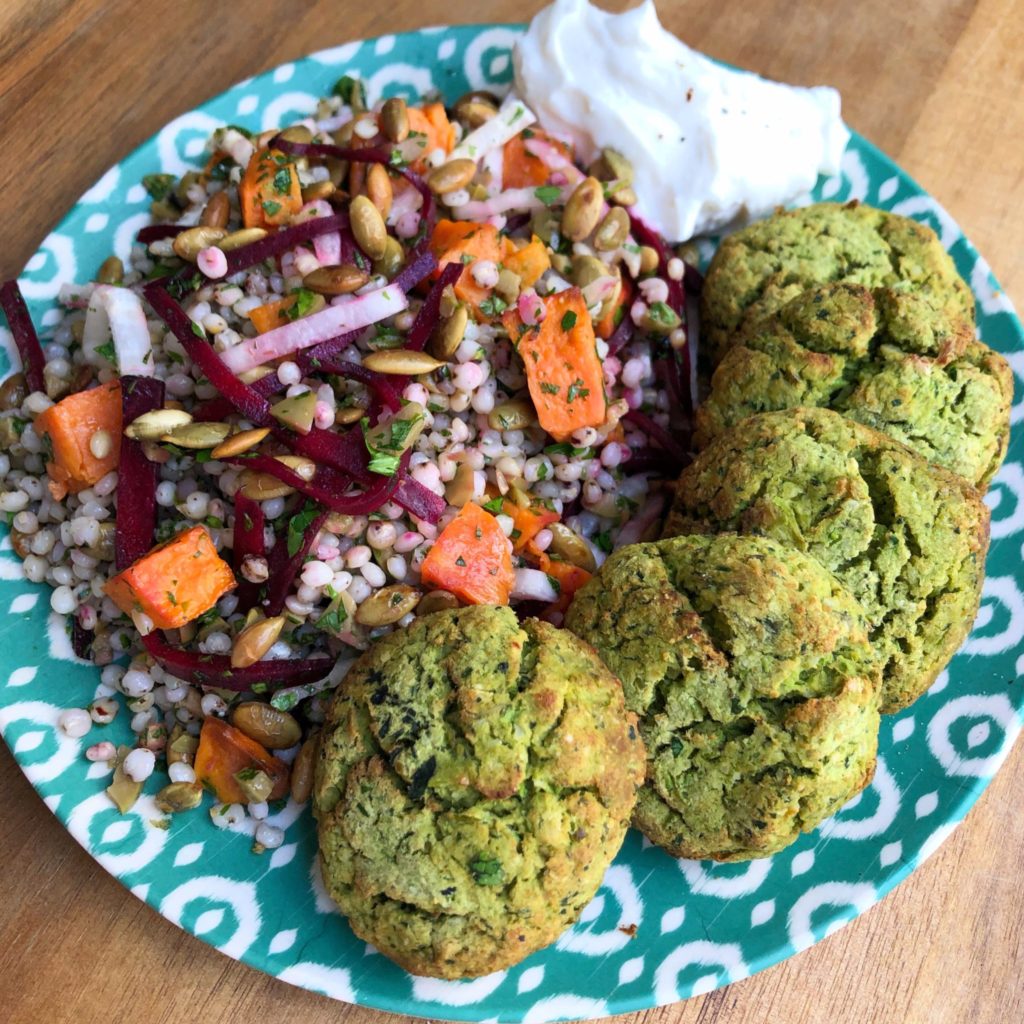 Green falafel