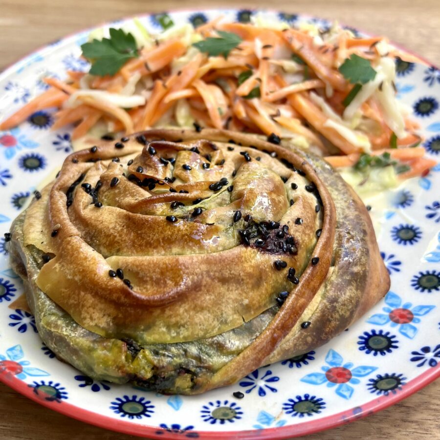 Börek & coleslaw