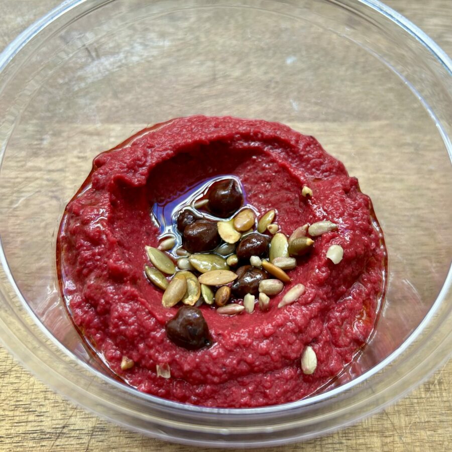 Hummus di barbabietola